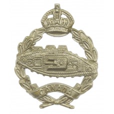 Canadian Tank Corps Cap Badge - King's Crown