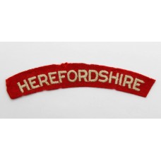 Herefordshire Regiment (HEREFORDSHIRE) Cloth Shoulder Title