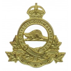 Royal Canadian Army Pay Corps (R.C.A.P.C.) Cap Badge - King's Crown