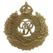 George VI Royal Canadian Engineers Cap Badge