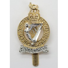 Queen's Royal Irish Hussars Anodised (Staybrite) Cap Badge - Queen's Crown