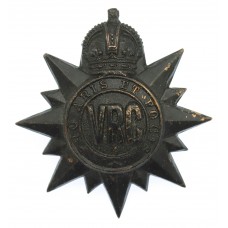 Canadian Victoria Rifles of Canada Cap Badge - King's Crown