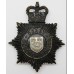 Derby Borough Police Night Helmet Plate - Queen's Crown