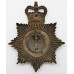 Derby Borough Police Night Helmet Plate - Queen's Crown