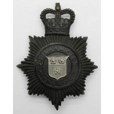 Southampton Police Night Helmet Plate - Queens Crown