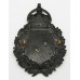 Hampshire Constabulary Black Wreath Helmet Plate - King's Crown