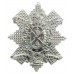 Glasgow Highlanders Highland Light Infantry Anodised (Staybrite) Cap Badge - Queen's Crown