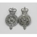 Pair of Lancashire Constabulary Collar Badges - Queens Crown