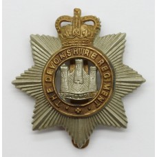 Devonshire Regiment Cap Badge - Queen's Crown