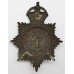 Portsmouth City Police Night Helmet Plate - King's Crown