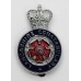 Lancashire Constabulary Enamelled Cap Badge - Queens Crown