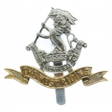 Duke of Wellington's (West Riding) Regiment Anodised (Staybrite) Cap Badge