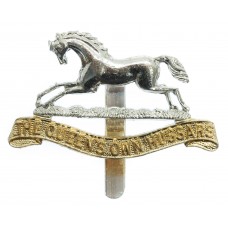 Queen's Own Hussars Anodised (Staybrite) Cap Badge 