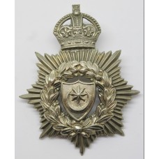 Portsmouth City Police Helmet Plate - King's Crown (Small Star)