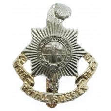 Royal Sussex Regiment Anodised (Staybrite) Cap Badge