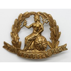 Norfolk Regiment WWI All Brass Economy Cap Badge