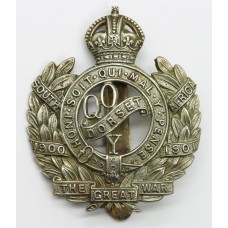 Queen's Own Dorset Yeomanry Cap Badge - King's Crown