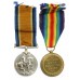 WW1 British War & Victory Medal Pair - Pte. F.V. Wilding, Machine Gun Corps