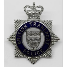 British Transport Police (B.T.P.) Senior Officer's Enamelled Cap Badge - Queen's Crown