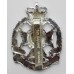 7th Battalion P.W.O. West Yorkshire Regiment (Leeds Rifles) Anodised (Staybrite) Cap Badge - With Tank