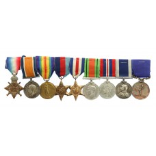 WW1, WW2, Long Service & Royal Humane Society Life Saving Medal Group of Nine - L.Sto. / S.P.O. S.R. Morgan, Royal Navy