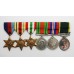 WW2 and Territorial Efficiency Medal Group of Six - Gnr. L. Anker, Royal Artillery