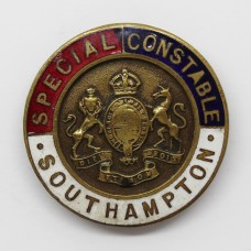 Southampton Police Special Constable Enamelled Lapel Badge - King's Crown