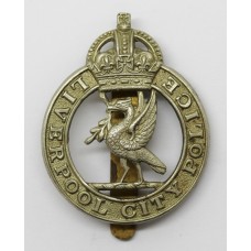 Liverpool City Police Cap Badge - King's Crown