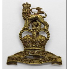 Canadian Provost Corps Cap Badge - Queen's Crown