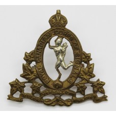 Royal Canadian Corps of Signals Cap Badge - King's Crown