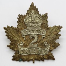 Canadian WW1 2nd Infantry Battalion Eastern Ontario Regiment C.E.F. Cap Badge