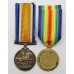 WW1 British War & Victory Medal Pair - Pte. F. Wedge, 1/5th Bn. Notts & Derby Regiment (Sherwood Foresters) - Died of Wounds