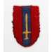 Royal Army Ordnance Corps Army Emergency Reserve (R.A.O.C. A.E.R.) Cloth Formation Sign