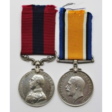 WW1 Distinguished Conduct Medal & British War Medal - Sjt. C.J.A. Nelson, Royal Field Artillery (Wounded 3 Times)