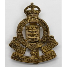 Royal Army Ordnance Corps (R.A.O.C.) Cap Badge - King's Crown