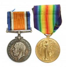 WW1 British War & Victory Medal Pair - Pte. J. Riddell, Royal Scots