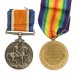 WW1 British War & Victory Medal Pair - Pte. J. Riddell, Royal Scots