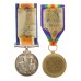 WW1 British War & Victory Medal Pair - Pte. D.R. Colllins, Royal Warwickshire Regiment - Wounded
