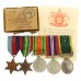 WW2 Territorial Efficiency Medal Group of Five - Pte. H.C. Hewitt, Royal Army Medical Corps
