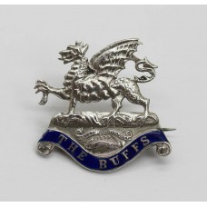 East Kent Regiment (The Buffs) Silver & Enamel Sweetheart Brooch