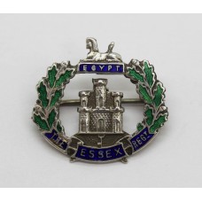 The Essex Regiment Silver & Enamel Sweetheart Brooch