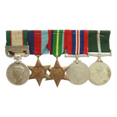 1936 IGS (Clasp - North West Frontier 1937-39), WW2 Pacific Star and Pakistan Independence Medal 1947 Medal Group of Five - Sepoy Mohd. Sadiq, 2/12th Frontier Force Regiment