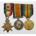 WW1 1914 Mons Star & Bar, British War & Victory Medal Trio - Pte. L.N. Raines, 20th Hussars / 14th Hussars