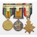 WW1 1914 Mons Star & Bar, British War & Victory Medal Trio - Pte. L.N. Raines, 20th Hussars / 14th Hussars