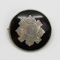 WWI Highland Light Infantry (H.L.I.) 1918 Hallmarked Silver & Tortoiseshell Sweetheart Brooch