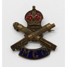 WWI Machine Gun Corps (M.G.C.) Enamelled Sweetheart Brooch