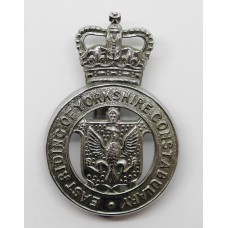 East Riding of Yorkshire Constabulary Cap Badge - Queen's Crown