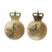 Pair of Army Catering Corps Anodised (Staybrite) Collar Badges