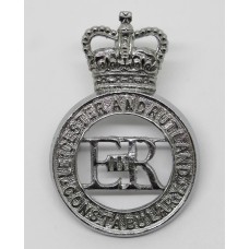 Leicester and Rutland Constabulary Cap Badge - Queen's Crown