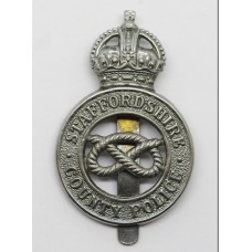 Staffordshire County Police Cap Badge - King's Crown